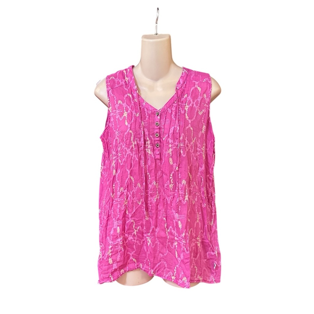 The North Face Pink Aztec Print Tank Top Shirt